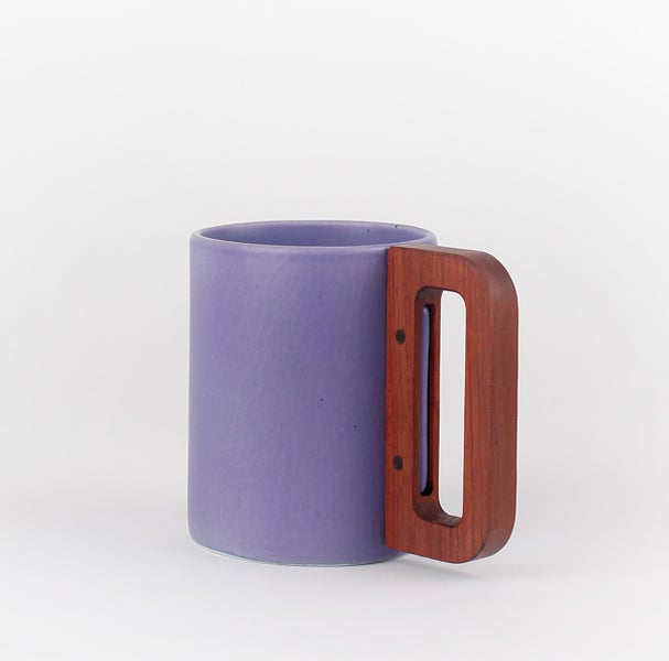 Matímañana Blue With Wooden Handle Mug 