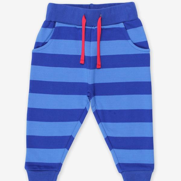 Toby Tiger Organic Blue Striped Joggers