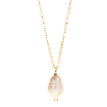 Just Trade  Pearl Large Pendant Necklace