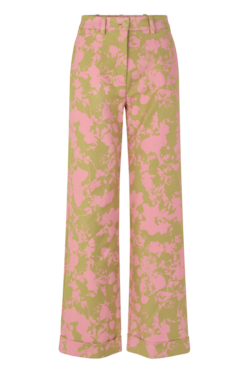 Stine Goya Alexia Pants - Flower Foliage Pink