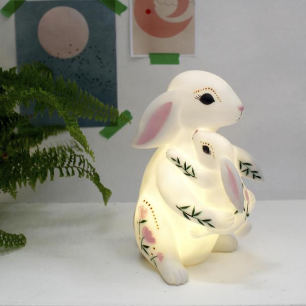 House of disaster Parent & Baby Rabbit Lamp