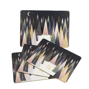 Pimpernel Sara Miller Frosted Pines Placemats (Set of 4)