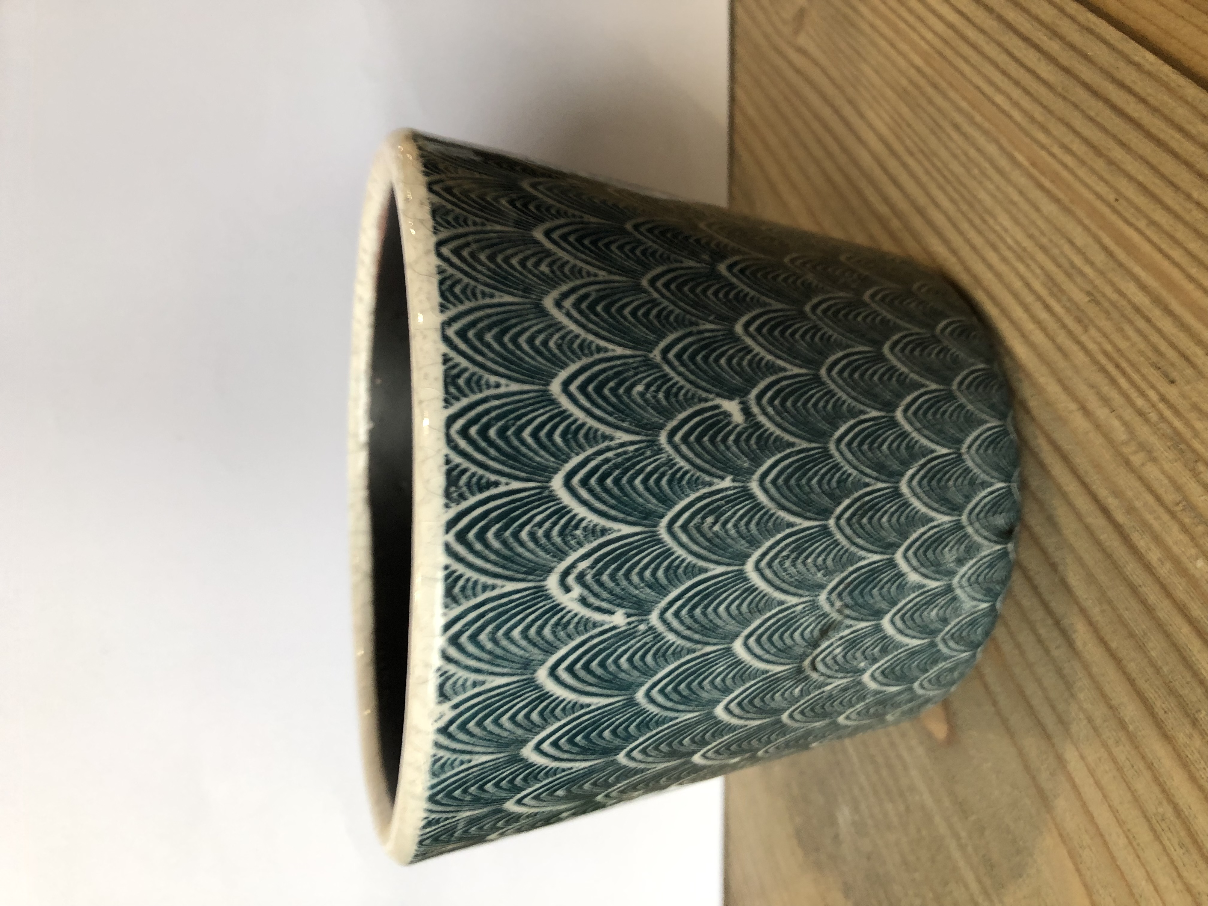 Grand Illusions Old Style Dutch Pot Pattern Teal
