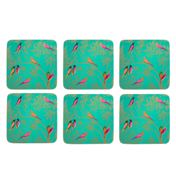 Pimpernel Sara Miller Chelsea Green Birds Coasters (set of 6)