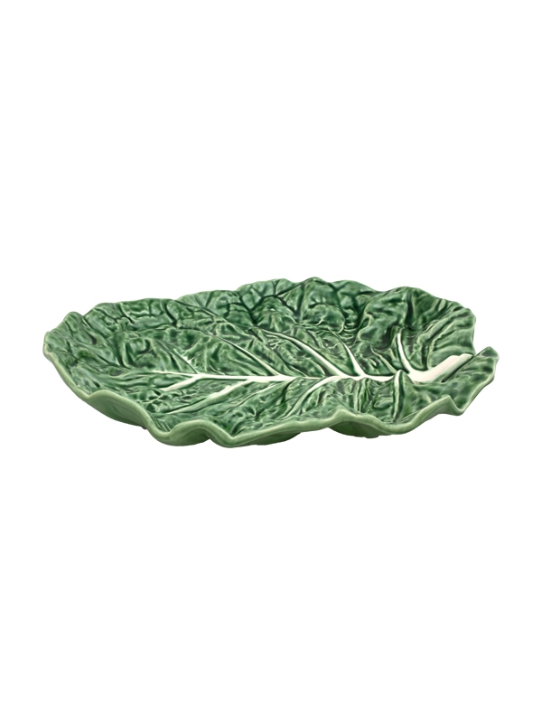 Bordallo Pinheiro Cabbage Leaf Fruit Bowl Handpainted Earthenware