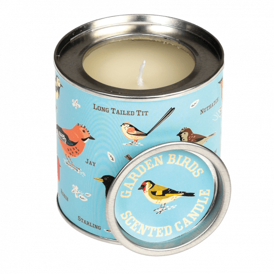 Rex London Garden Bird Design Scented Candle in a Tin