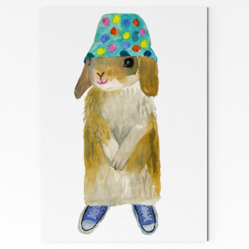 Rosie Webb  Bucket Hat Bunny A4 Art Print