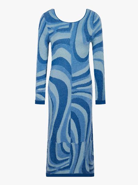 Trouva: Blue Moon LS Hockney Dress