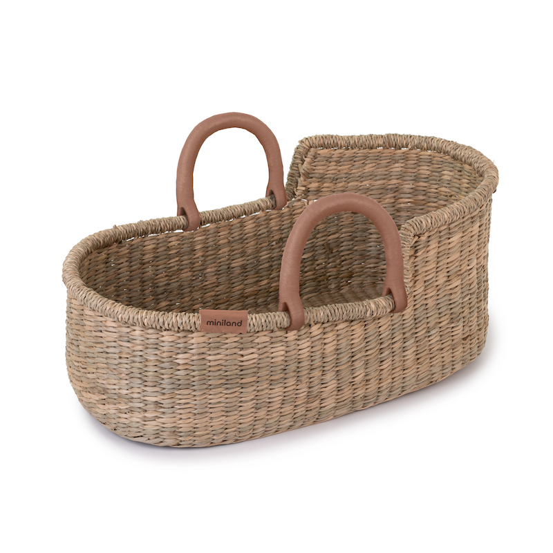 Miniland Seagrass Moses Basket