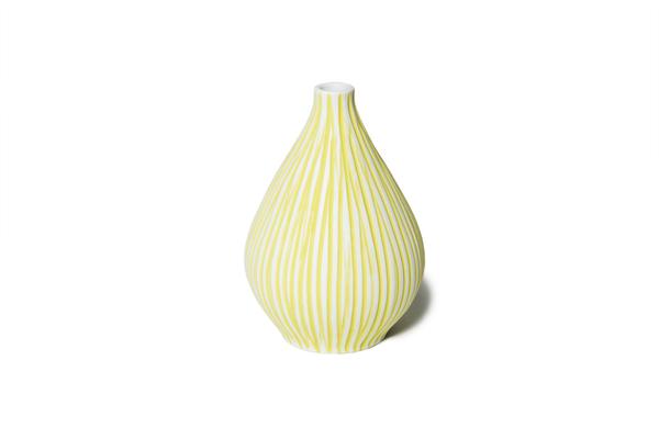 Lindform Kobe Vase Yellow Stripe