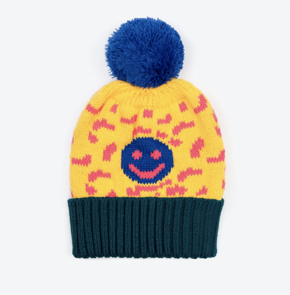 Smiley Beanie Yellow