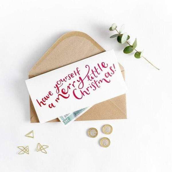 Hunter Paper Co. Have Yourself A Merry Little Christmas Letterpress Money Wallet Card