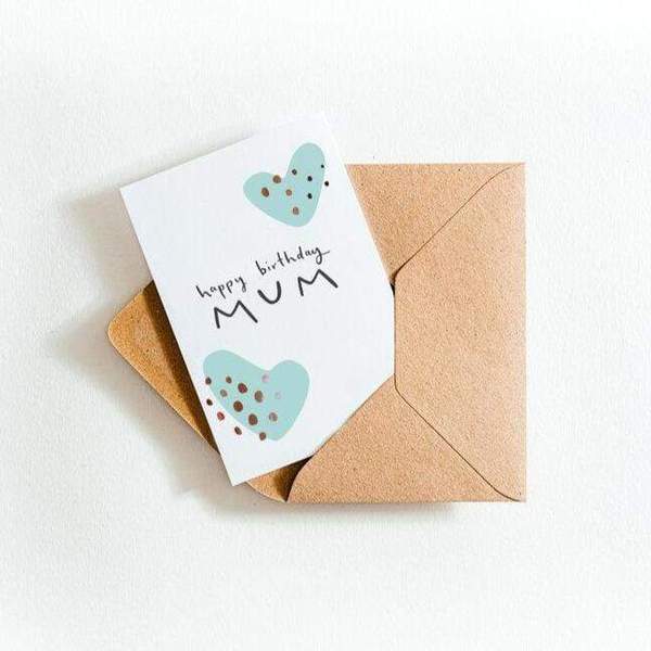 Happy Birthday Mum Letterpress Card