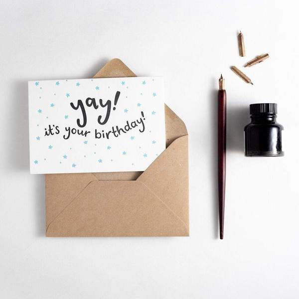 Yay Its Your Birthday Letterpress Card