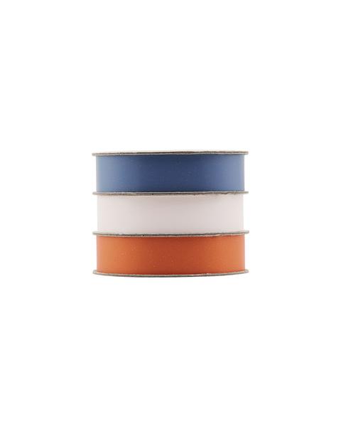 Set Of 3 Polly Gift Ribbons In Blue Light Pink Orange