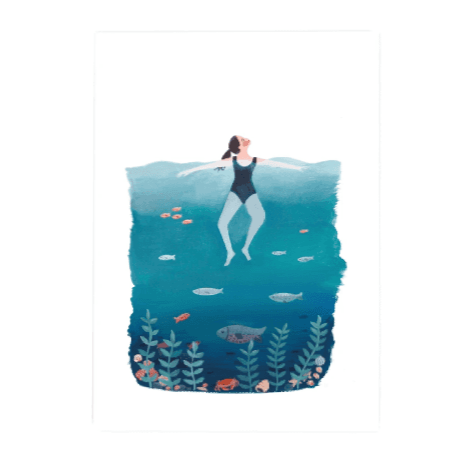 Jade Fisher Swimmer A 3 Art Print