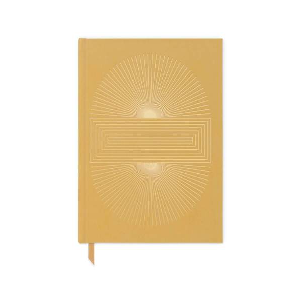 Designworks Ink Radiant Sun Ochre Book Cloth A 5 Journal