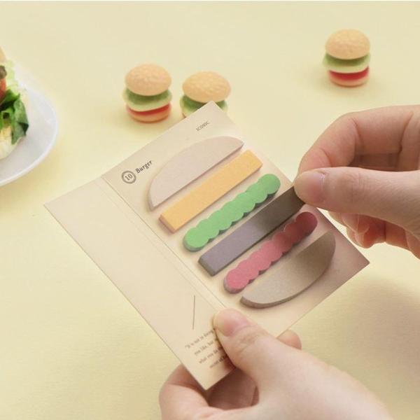 Index Sticky Notes Burger Colours