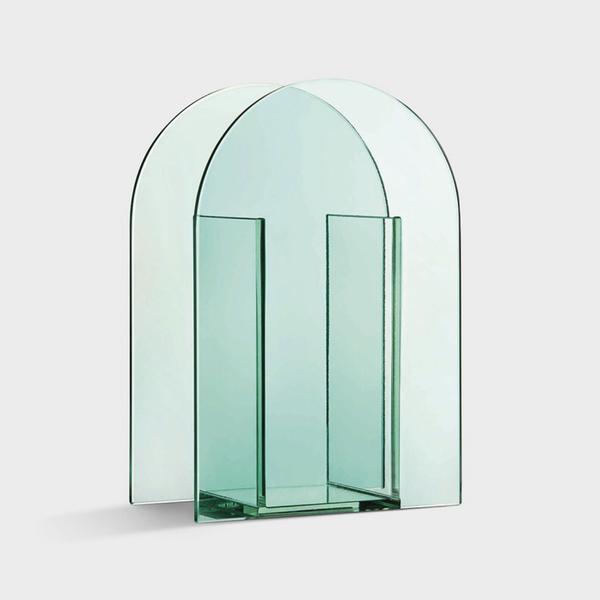 &klevering Green Glass Arch Vase