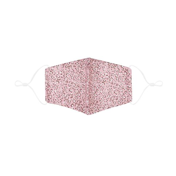 Adult Leopard Print Face Mask Pink