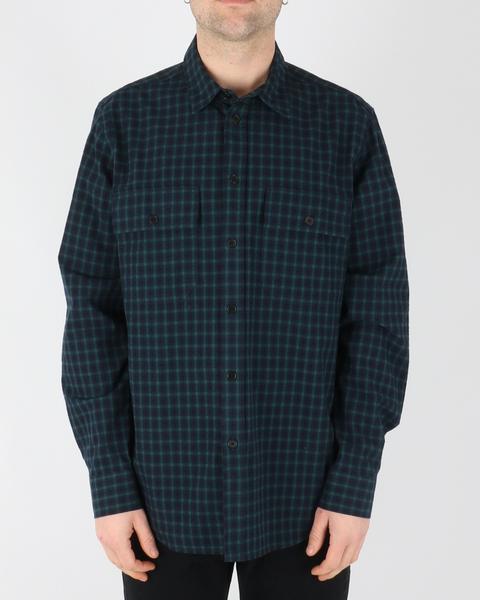 Avenir Flannel Check Shirt Navy