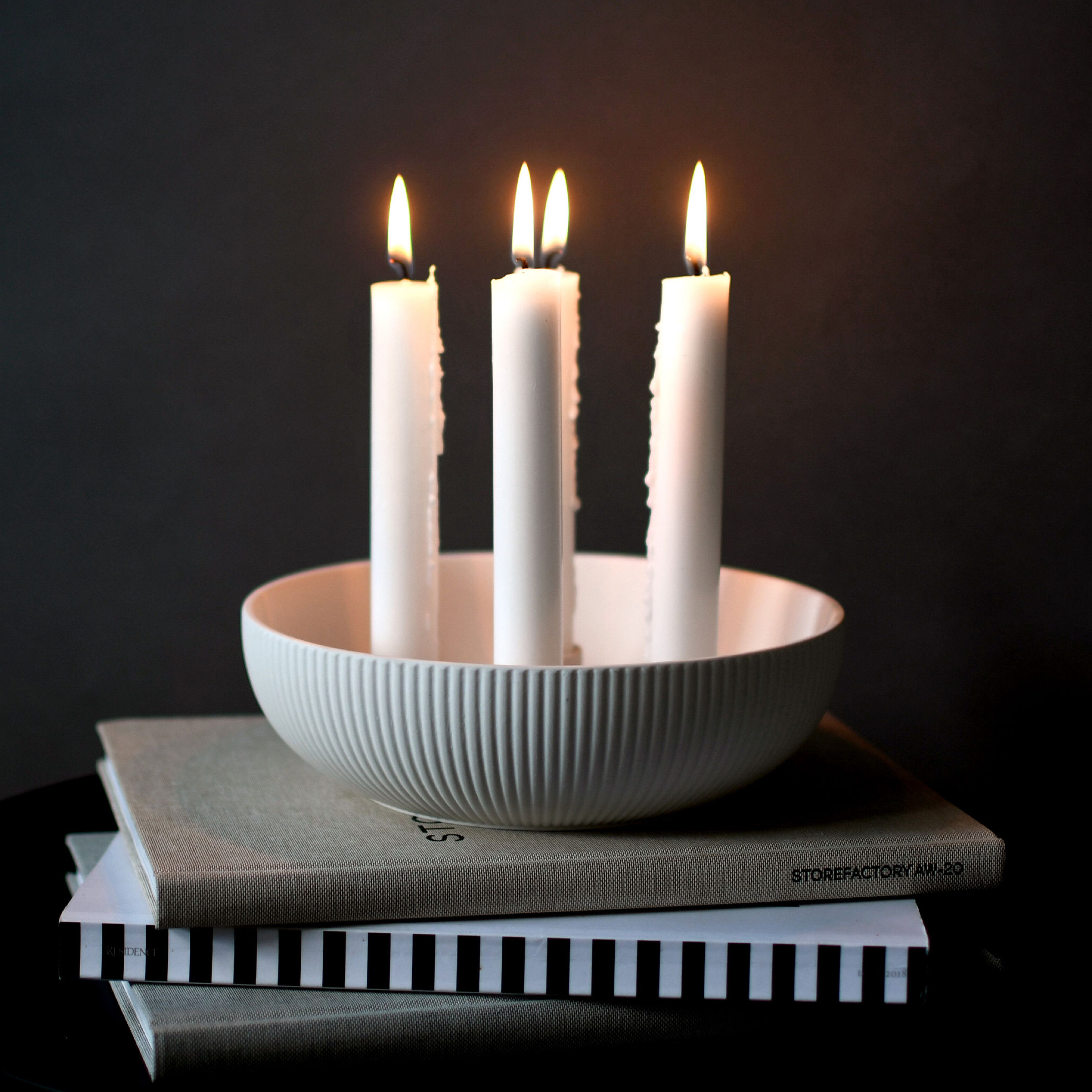 Storefactory Granholmen Jubileum Large White Candlestick Dish 