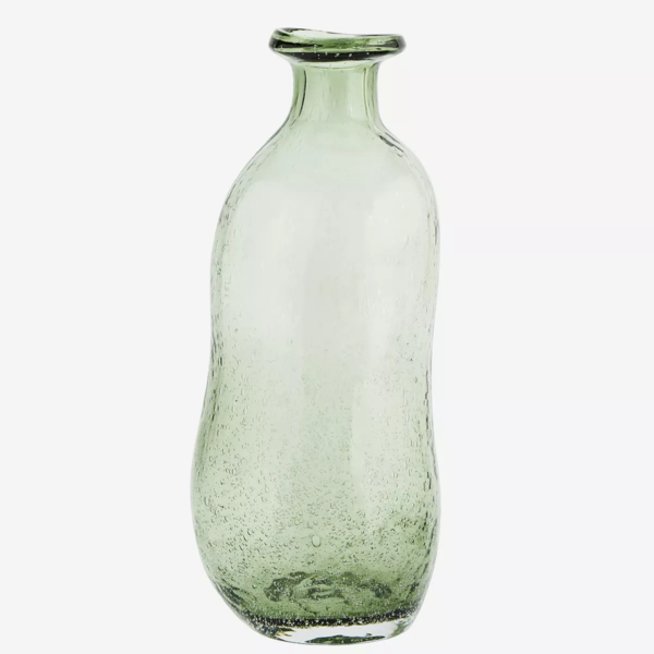 Madam Stoltz Green Recycled Glass Vase