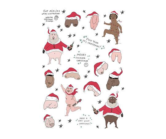 Eat Mielies Sticker Sheet Christmas