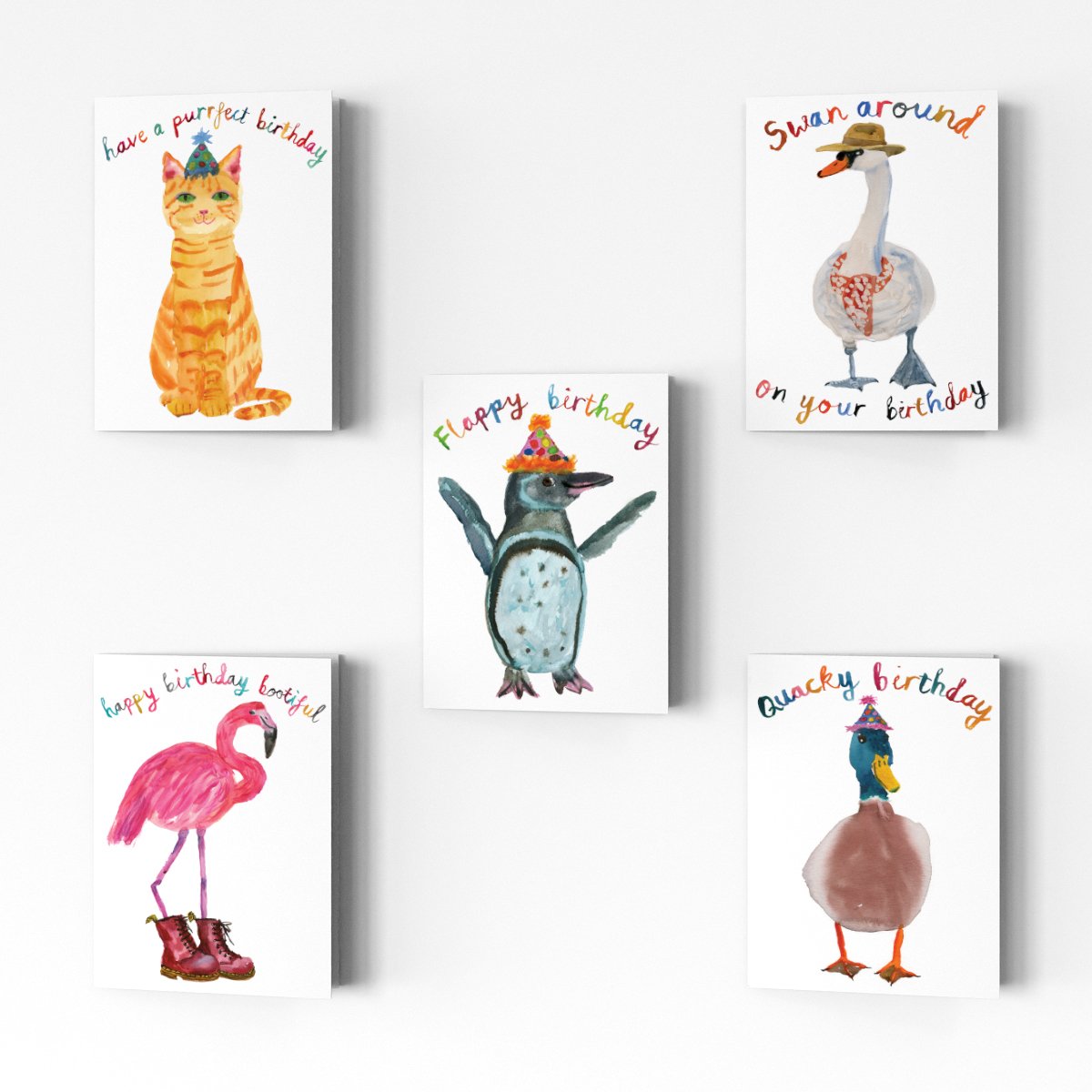 Rosie Webb  Birthday Cards - Pack of 5
