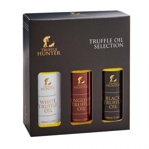 Black White English Truffle Oil Set 3 X 100 Ml Marinading Seasoning