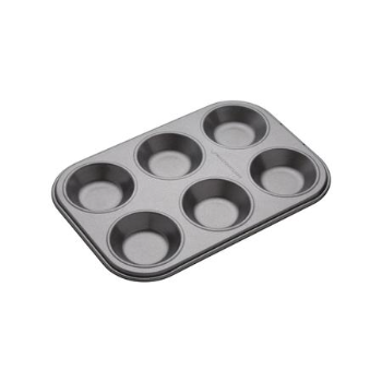 Kitchen Craft MasterClass Non-Stick 6 Hole Shallow Baking Pan