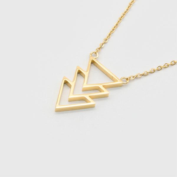 Kuku Triangle Necklace - Gold