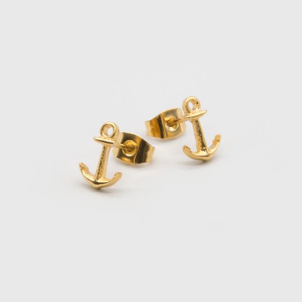 Kuku Anchor Earrings - Gold