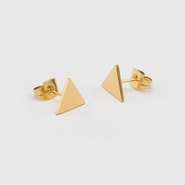 Kuku Triangle Earrings - Gold