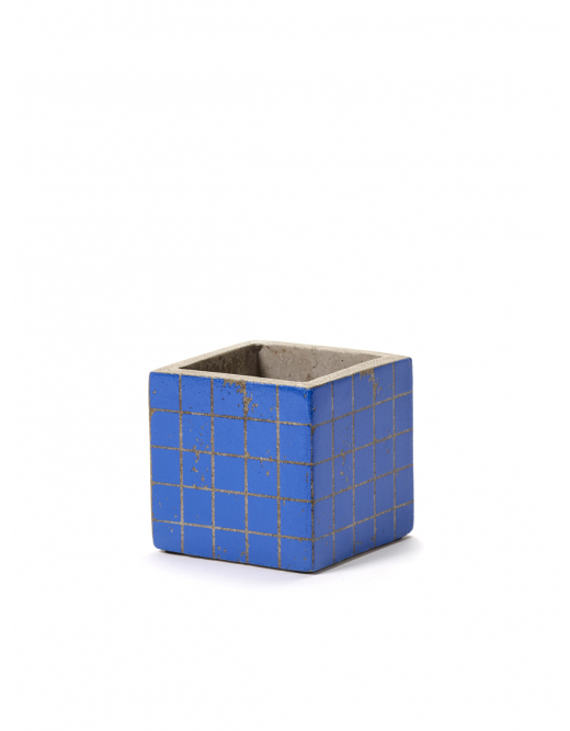 Serax Pot Marie Mozaic Blue 7,5x7,5 H7,5