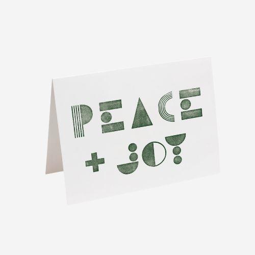 Little Beacon : Peace + Joy Christmas Card // Forest