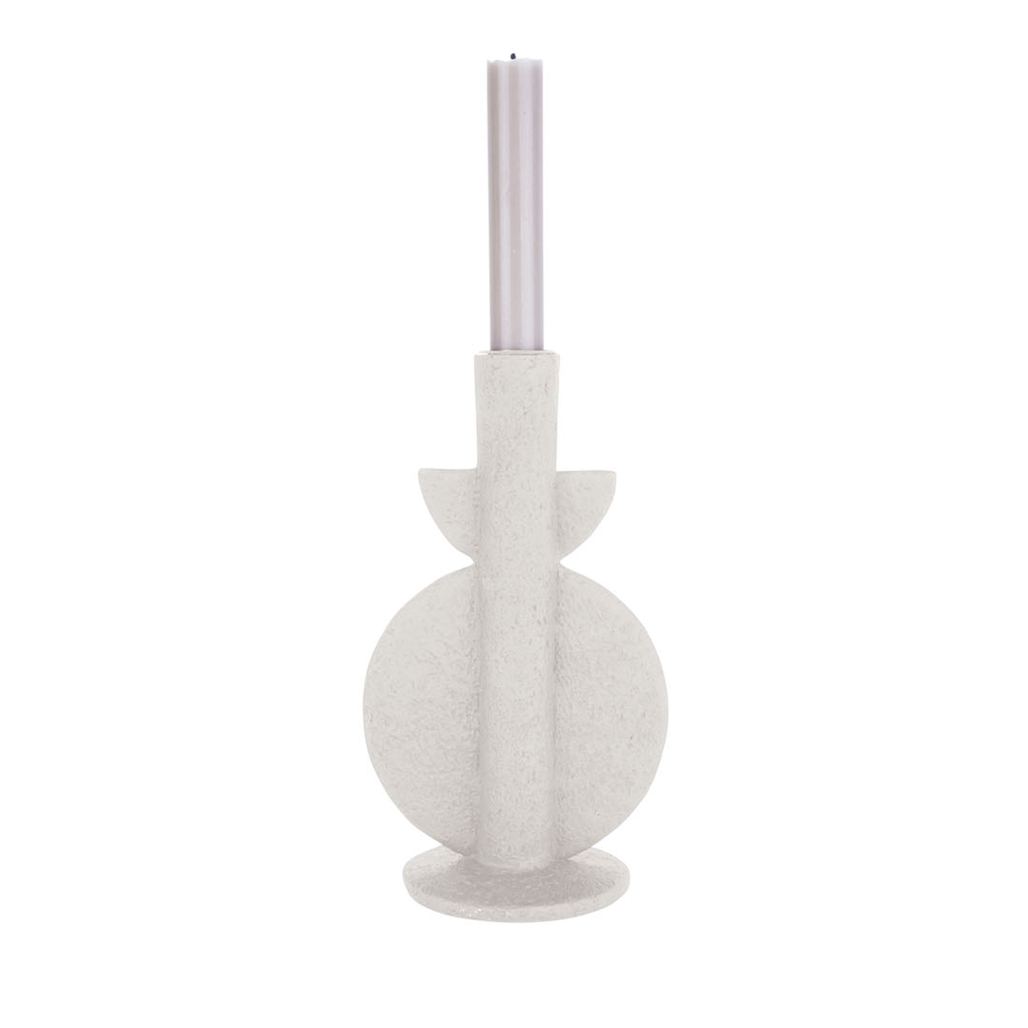 Present Time Candle Holder Sculpture - Ivory