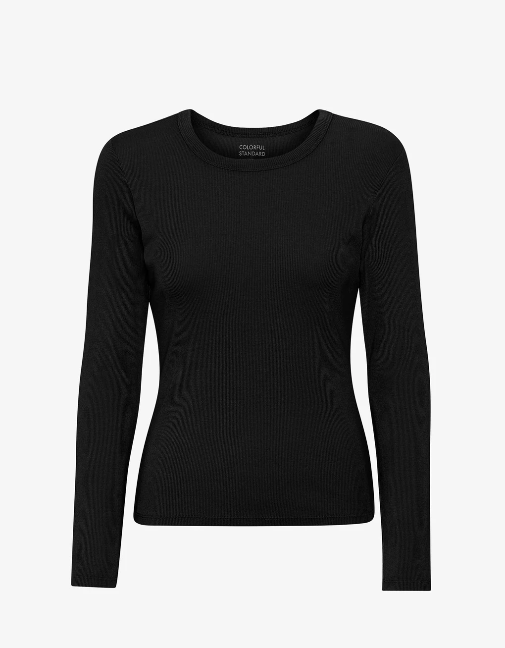Colorful Standard  CS2055 Women Organic Rib LS T-Shirt Deep Black