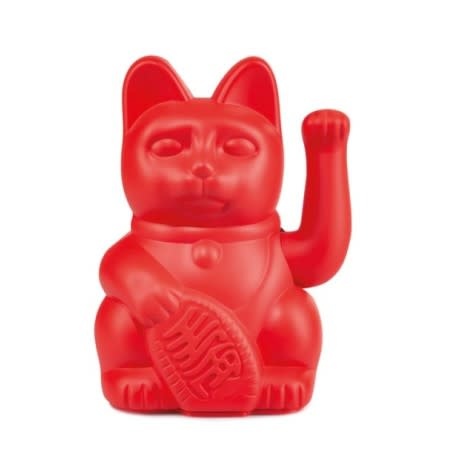 Donkey Lucky Cat without Battery Plastic Red 15x10 5cm