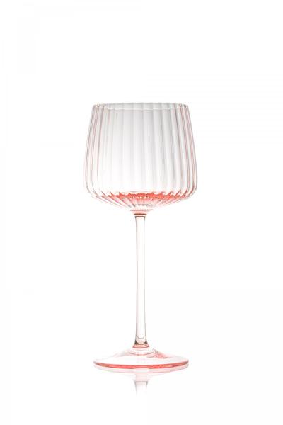 Ripple White Wine Glass - Rosa