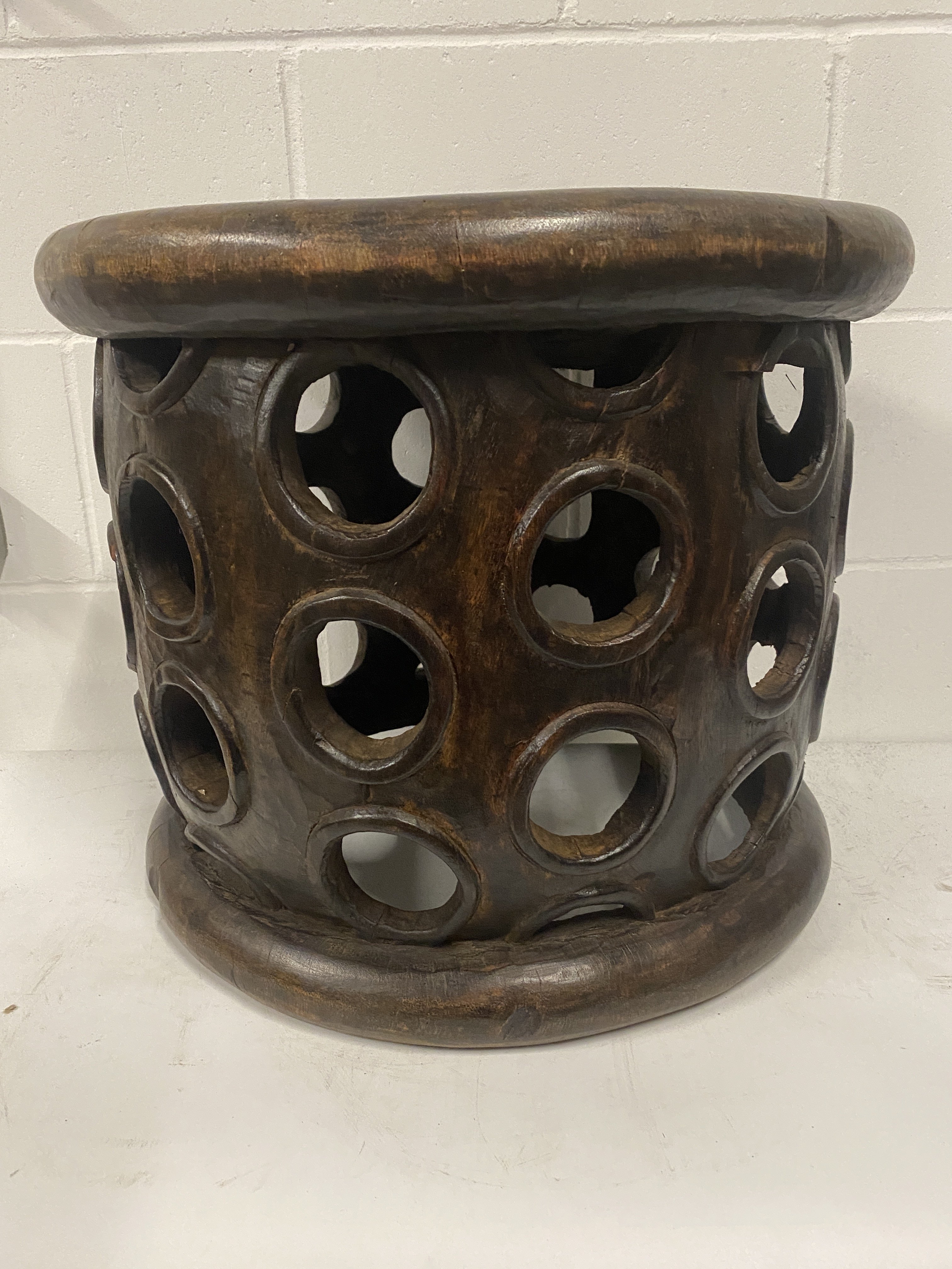 Vintage Bamileke Stool - (87.3)