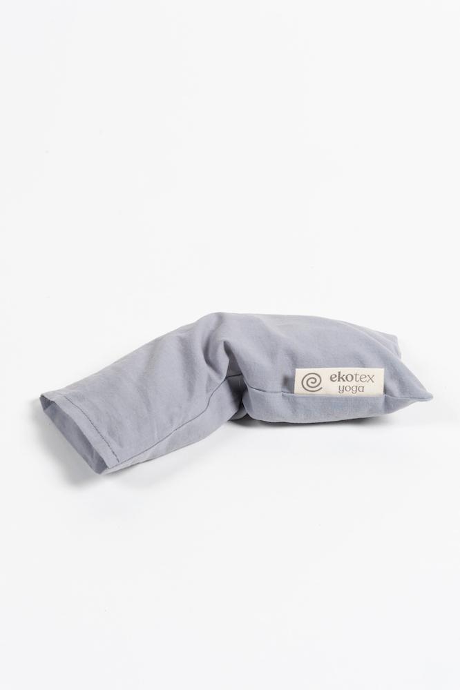 Ekotex Yoga Calm Grey Organic Cotton Eye Pillow (Flaxseed & Dry Lavender)