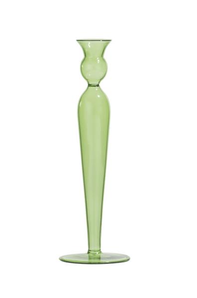 Glass Candle Holder - Green