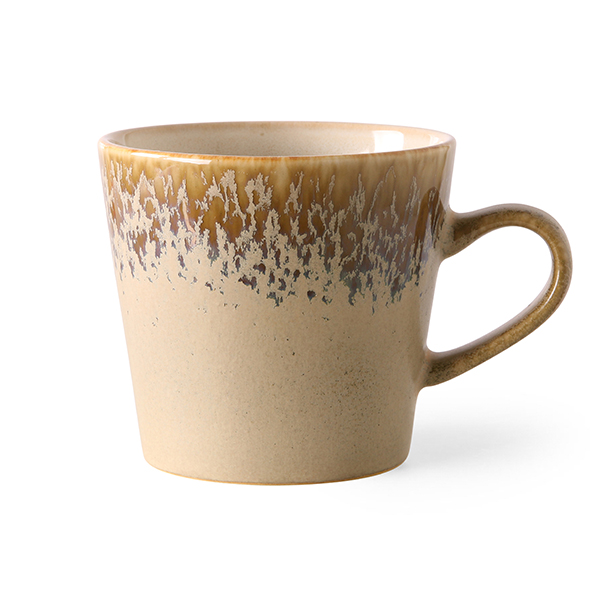 HKliving 70s Ceramics Cappuccino Mug - Bark
