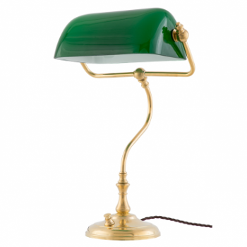 Karlskrona Lampfabrik Banker Lamp Brass