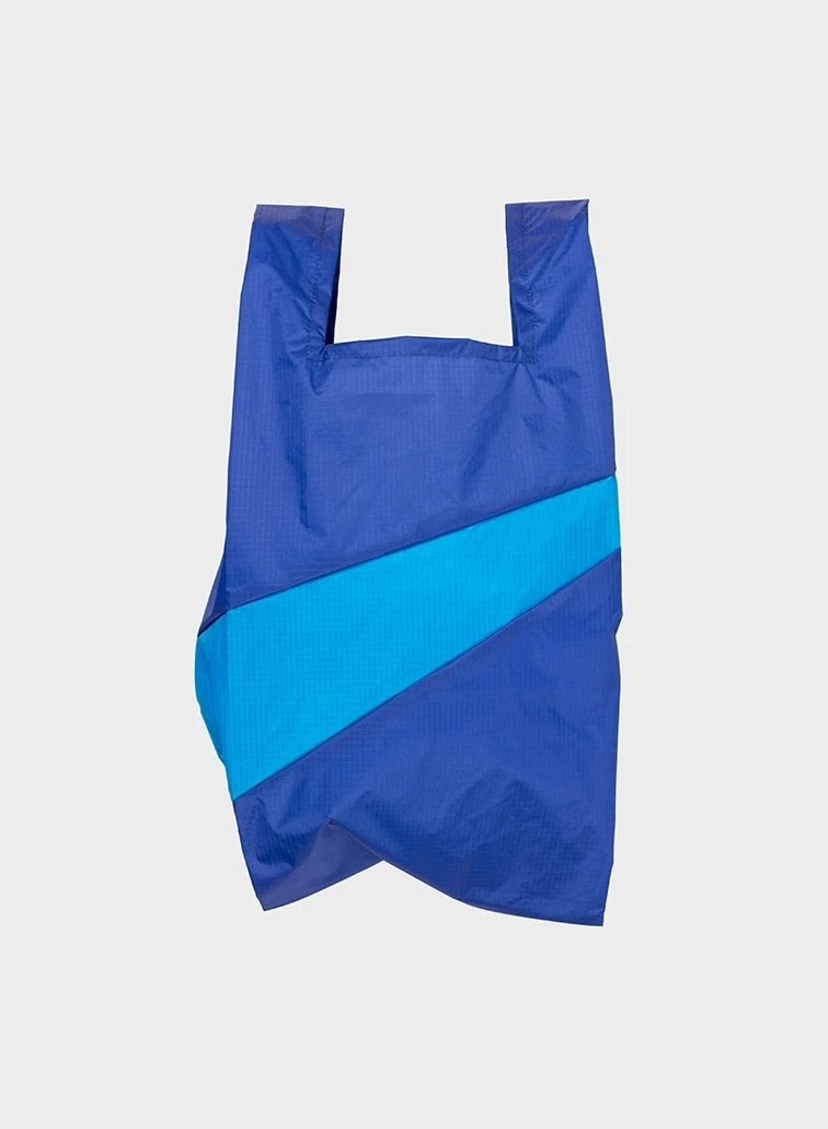 Susan Bijl  The New Shopping Bag Electric Blue & Sky Blue Medium