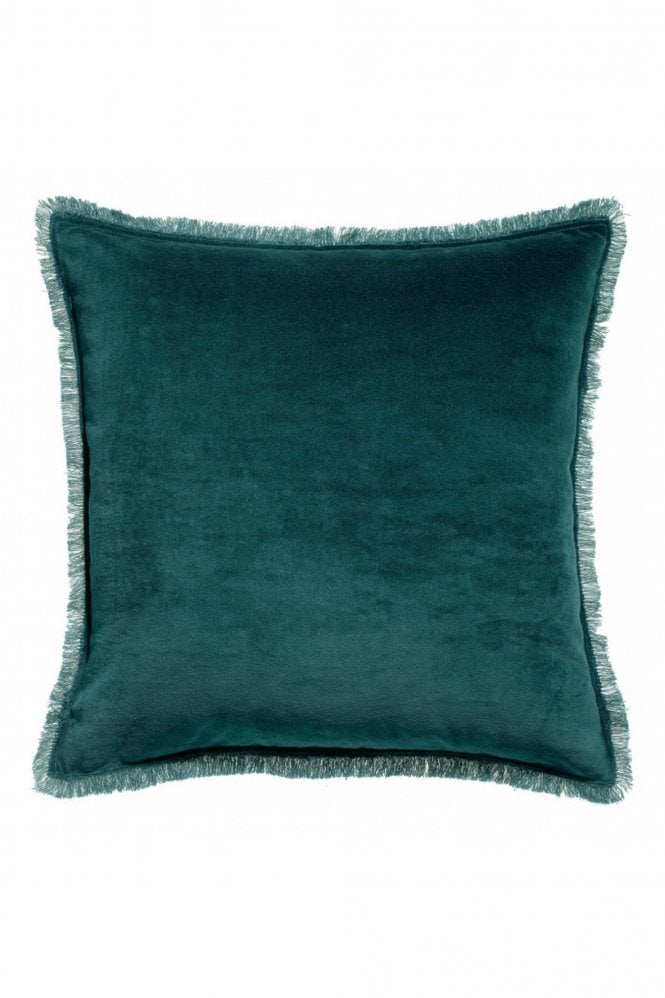 Vivaraise Fara Square Cushion Cover In Peacock