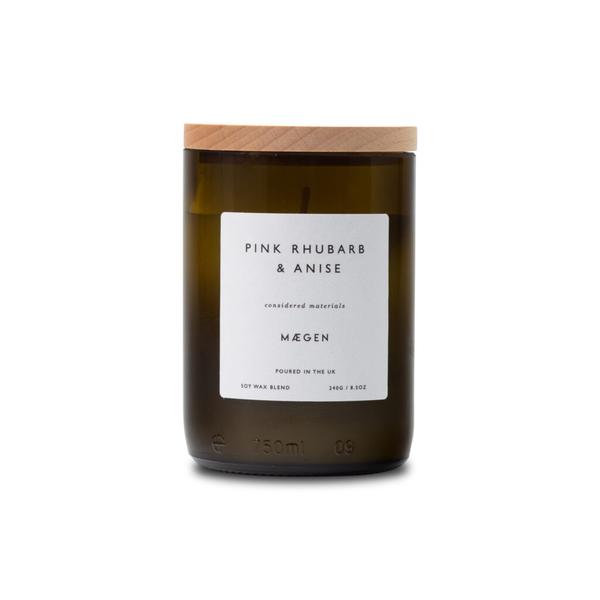 the eclectic lifestyle company Maegen Considered Candle - Pink Rhubarb & Anise