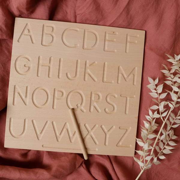 Wooden Alphabet Tracing Board