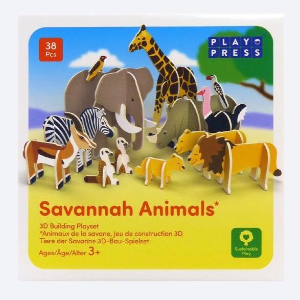 Savannah Animals Eco-friendly Playset